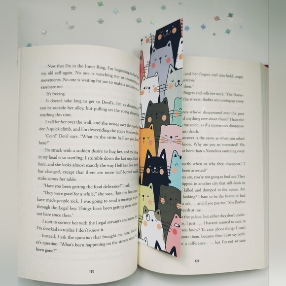 Cat & Flower Bookmark Set - Picture 2 of 3